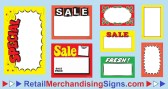Sale Signs Cards and Tags 